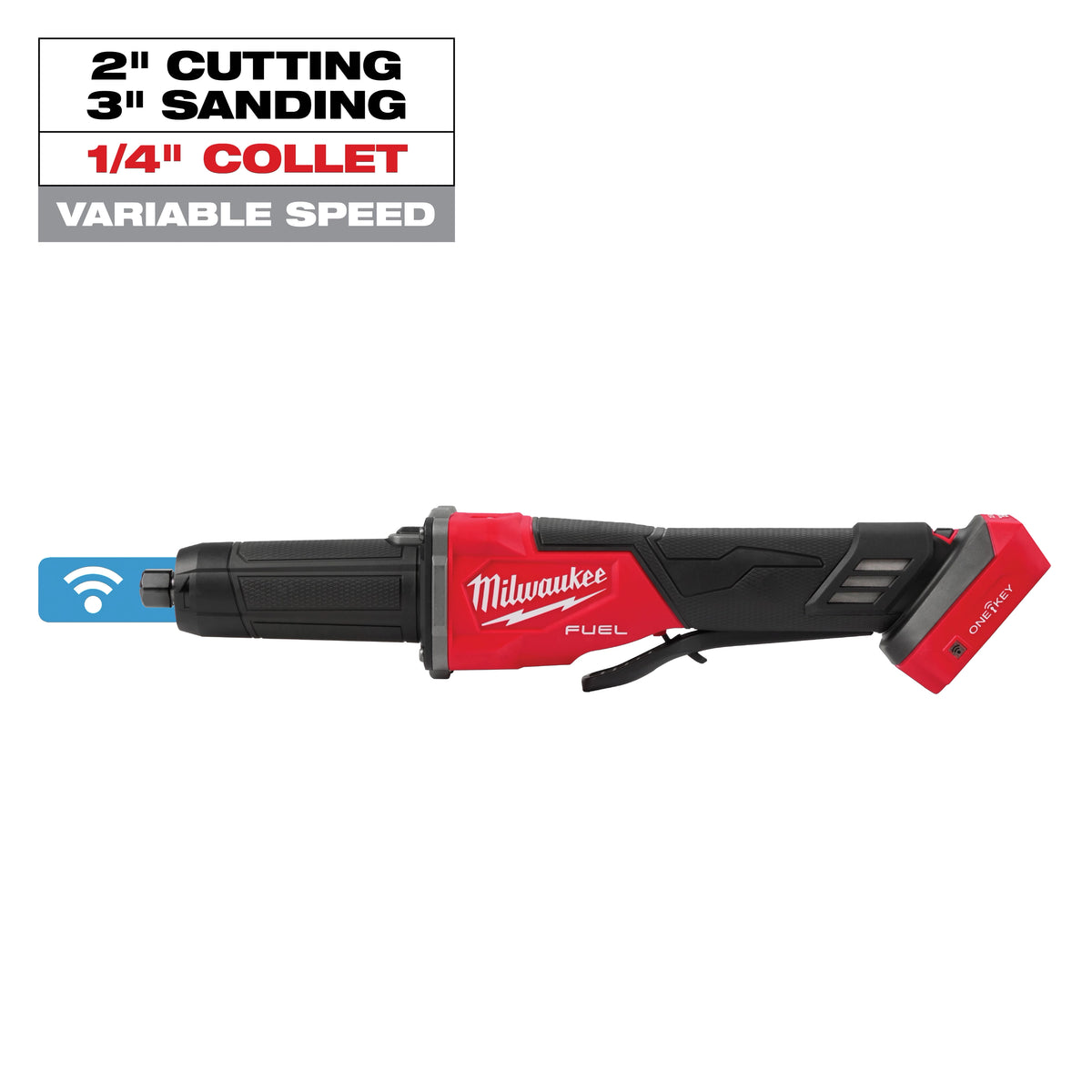 Milwaukee M18 FUEL™ Variable Speed, Braking Die Grinder, Paddle Switch w/ ONE-KEY™