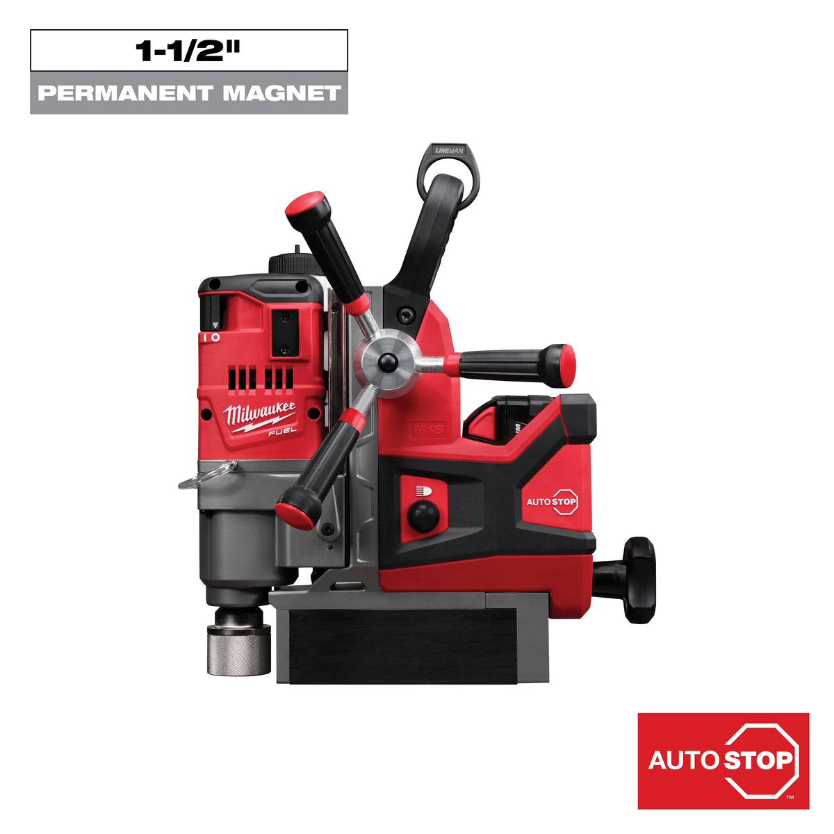 Milwaukee M18 FUEL™ 1-1/2" Lineman Magnetic Drill High Demand™ Kit